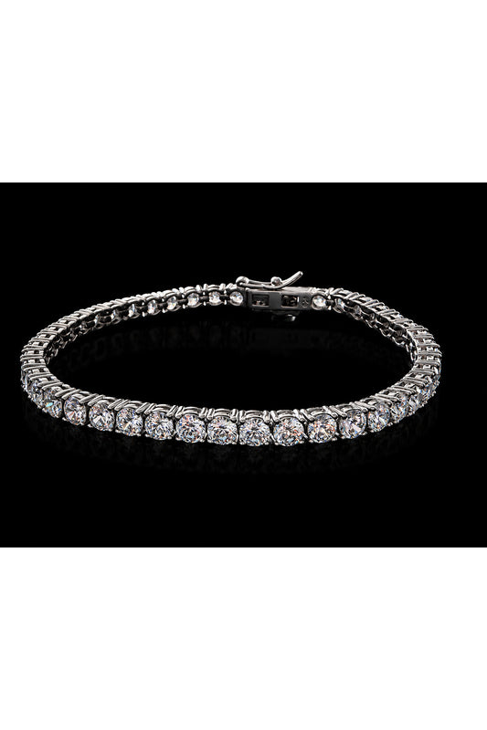 Brățară Tennis din Argint 925 Damă 3.5 mm, 17 cm, Zirconiu Premium, Închidere Box Clasp cu Siguranță