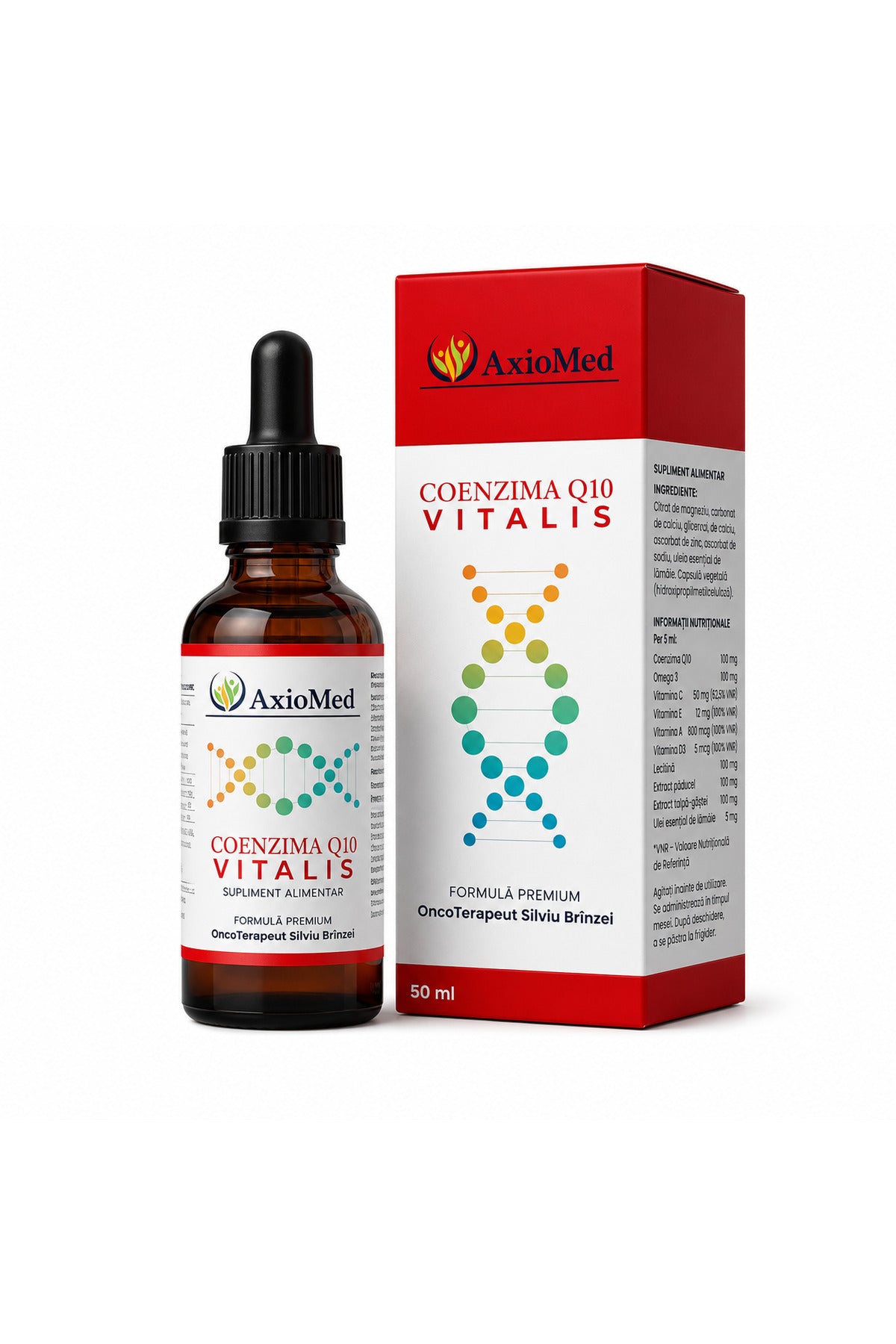 Coenzima Q10 Vitalis – Complex Premium cu CoQ10, Omega 3 și Vitamine – Dezvoltat împreună cu Silviu Brînzoi