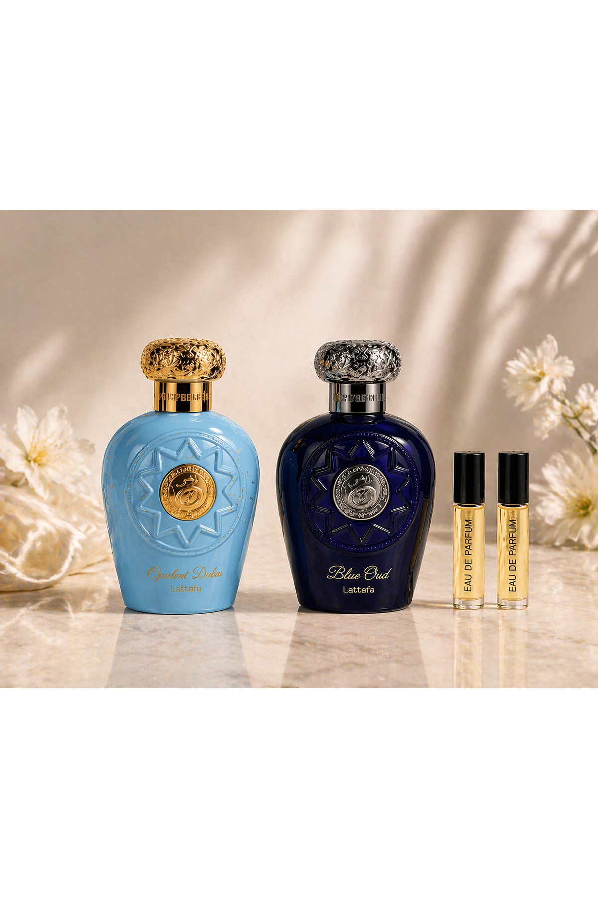 Set Cadou Parfum Opulent Dbai,Blue Oud Elixir, Barbati, Apa de Parfum 100 ml
