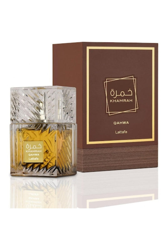 Apa de parfum unisex Khamrah Qahwa- Cafea exotica si nota de ambra, 100ml