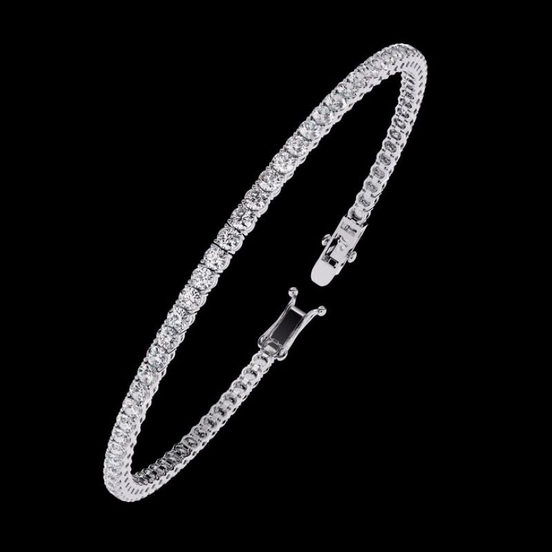 Brățară Tennis din Argint 925 Damă 3 mm, 17 cm, Zirconiu Premium, Elegantă, Cadou Femei